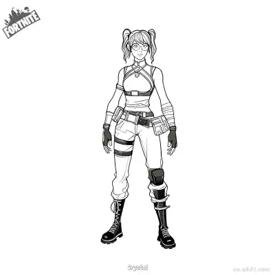 Free printable Crystal 02 Coloring Page - Free PDF Printable Fortnite Coloring Sheets coloring page